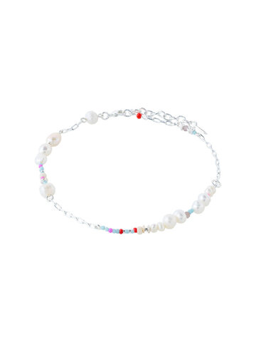 Pilgrim Jewellery Ilsa Freshwater Pearl Anklet Silver