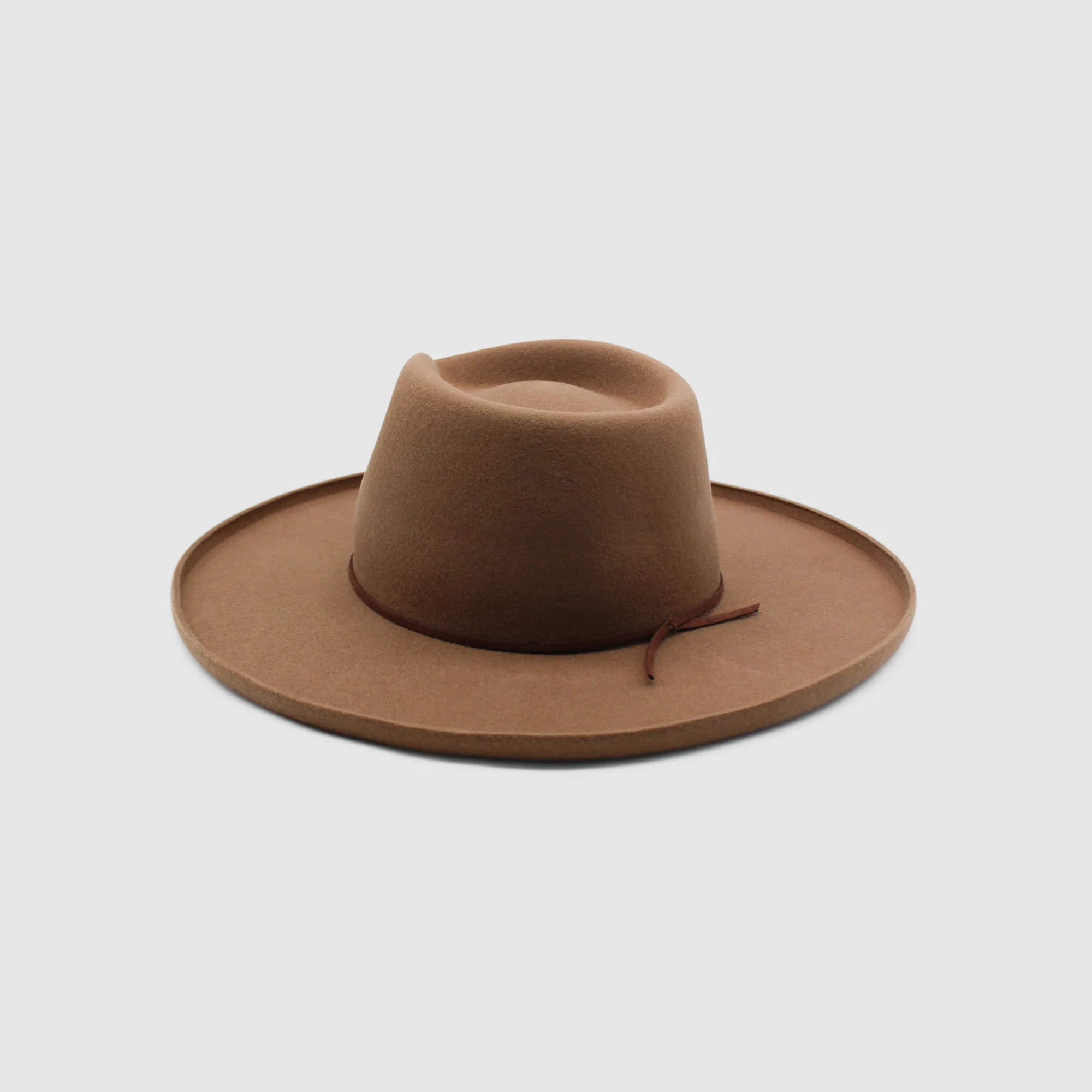 Coolibah Flat Brim Fedora Nut 