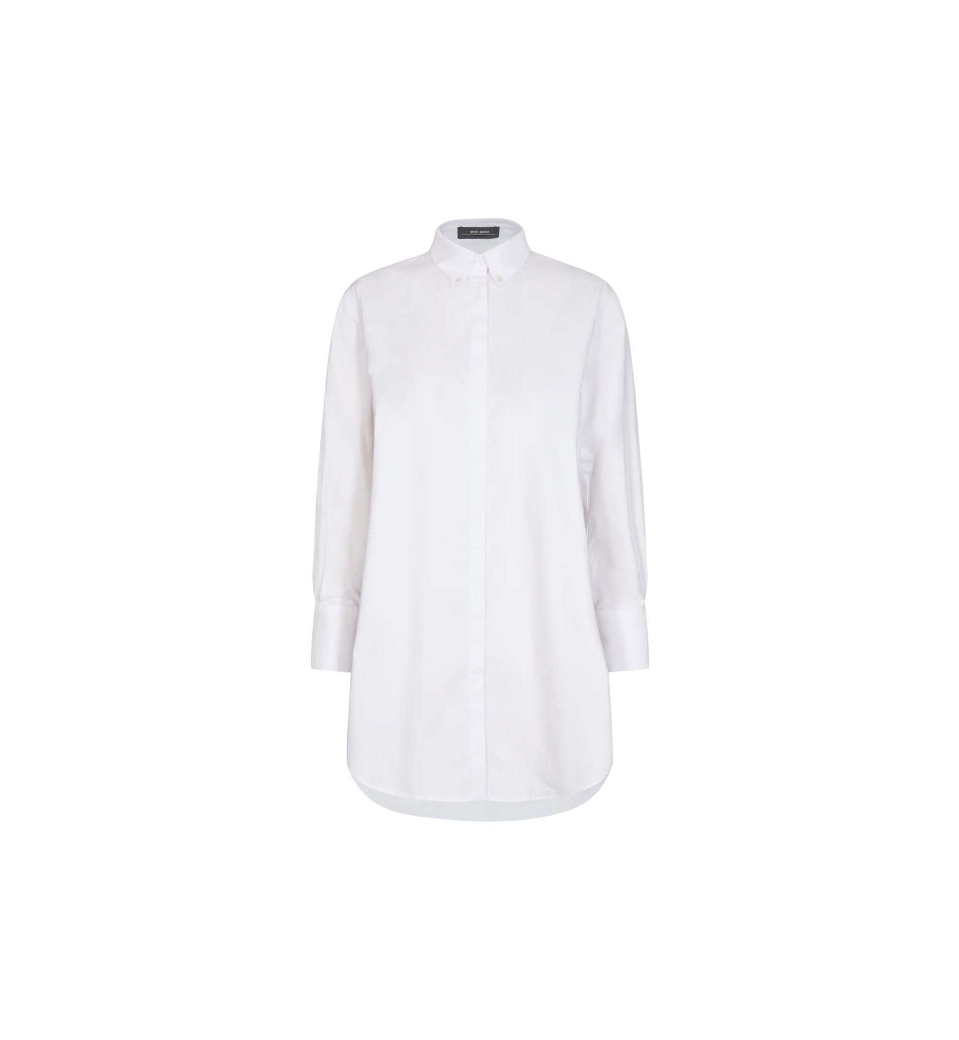 Mos Mosh Enola Oxford Long Shirt White