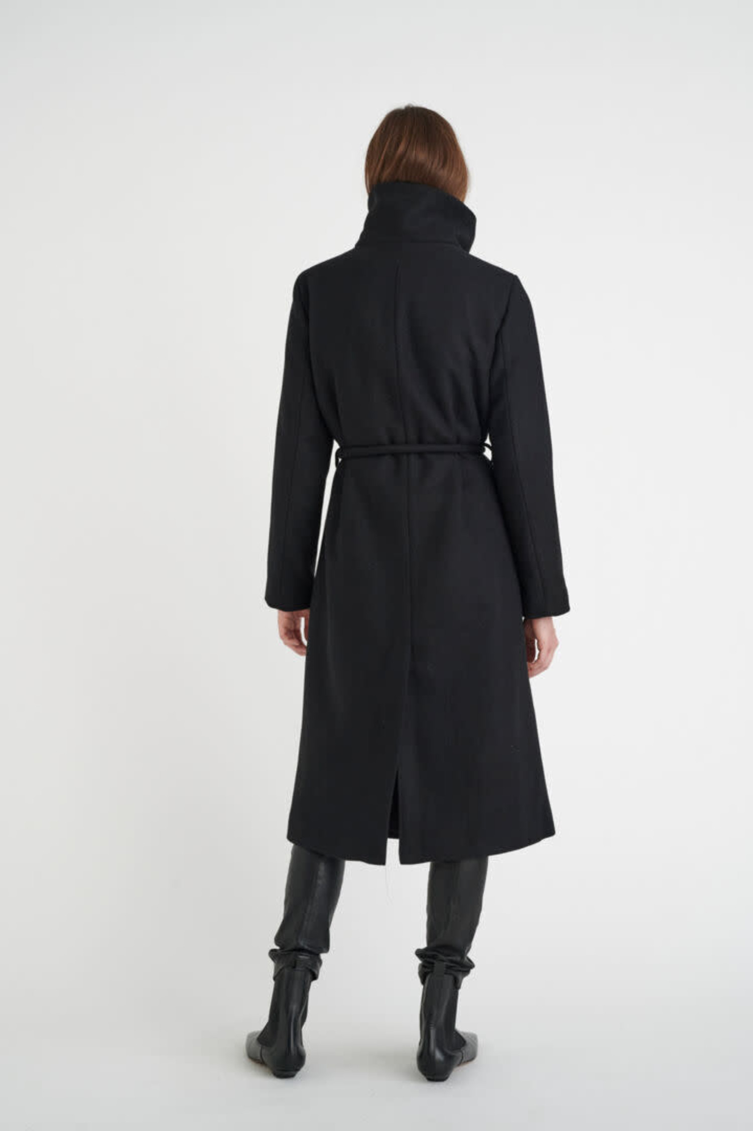 InWear  Ming Funnel Coat Black - Tryst Boutique