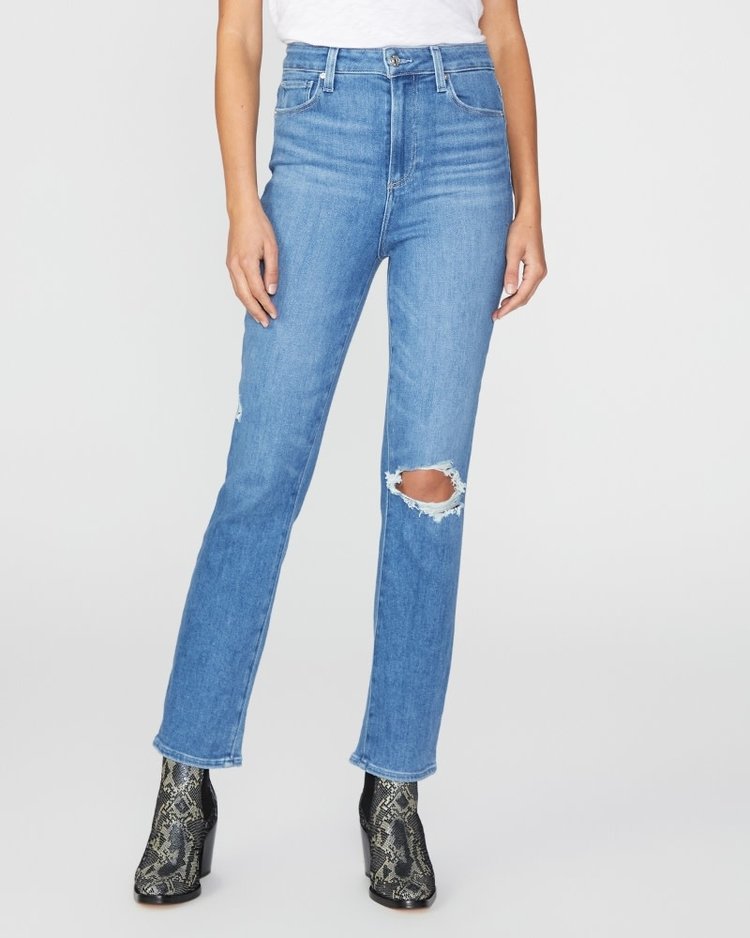 Paige Cindy Ultra High Rise - Heartbreaker Distressed