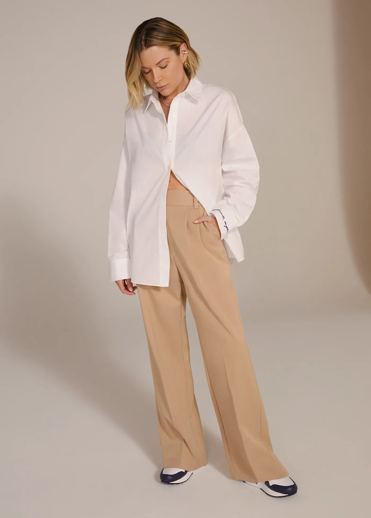 Favorite Daughter Favorite Pant Shortie Beige