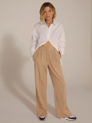 Favorite Daughter Favorite Pant Shortie Beige