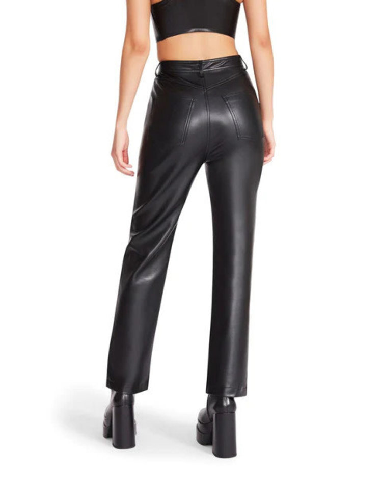 Steve Madden Josie Faux Leather Pant Black