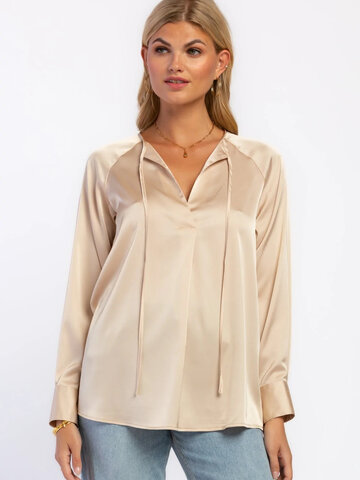 Velvet Heart River Long Sleeve Blouse Gold