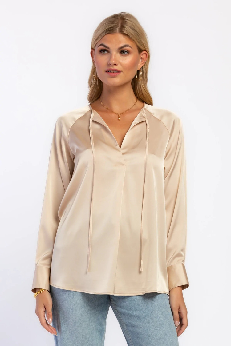 Velvet Heart River Long Sleeve Blouse Gold