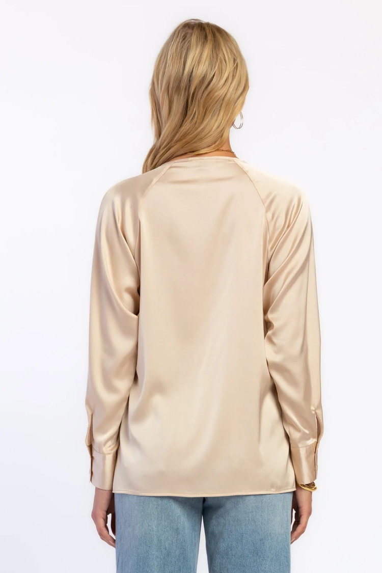 Velvet Heart River Long Sleeve Blouse Gold