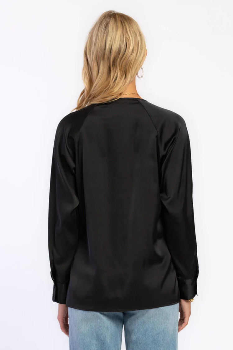 River Long Sleeve Blouse Black