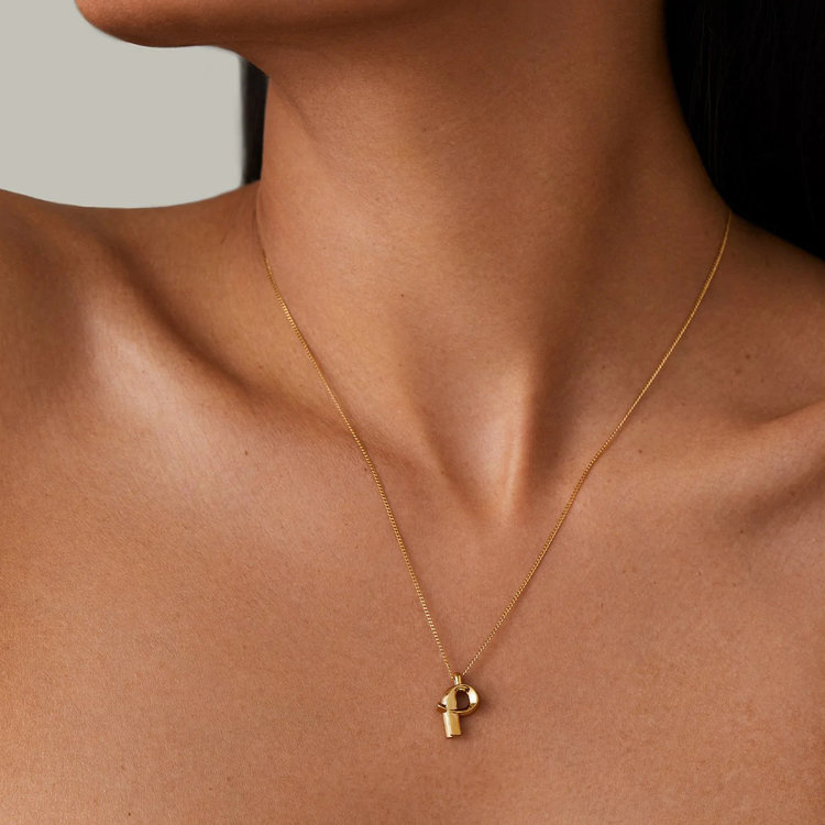 Jenny Bird Monogram Necklace Letter P