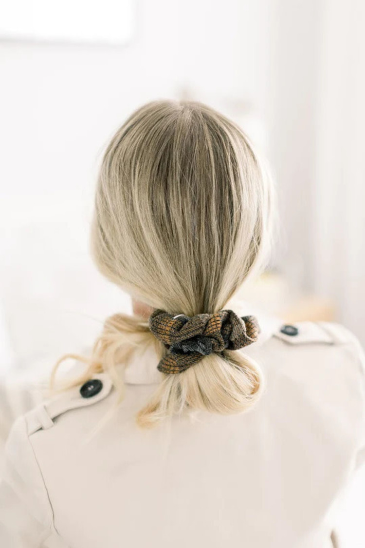 Chelsea King Park Ave Holmes Check Scrunchie Classic