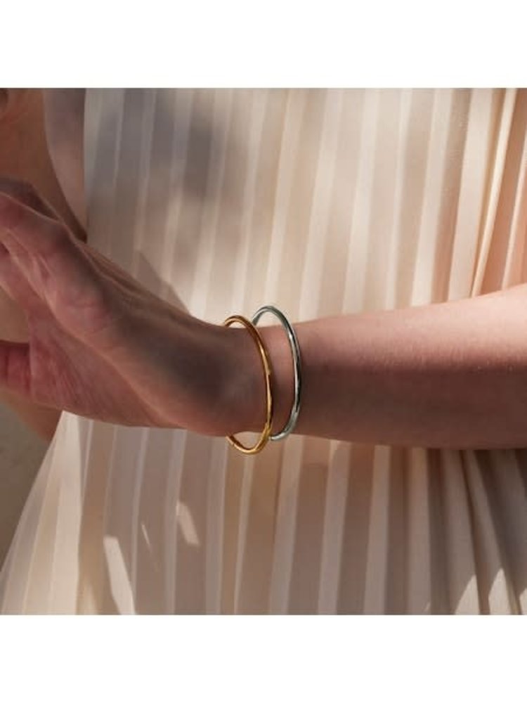 Jenny Bird Dane Bangle Set Two Tone Med