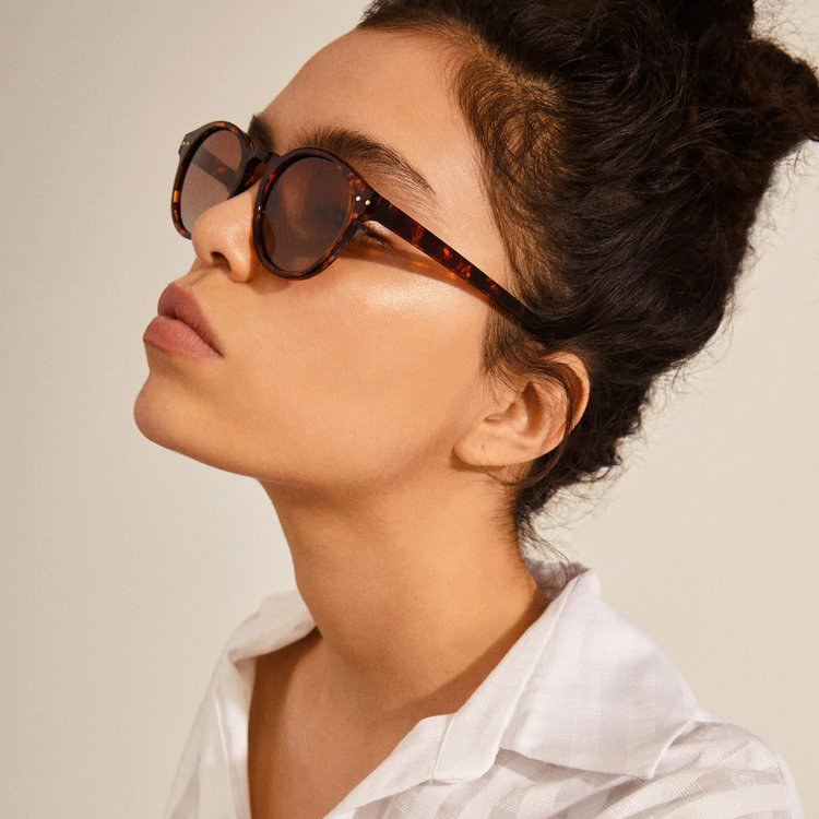 Pilgrim Jewellery Kyrie Sunnies Brown Tortoise