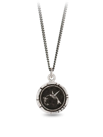 Pyrrha Hummingbird Talisman Silver