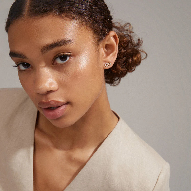 Pilgrim Jewellery ROGUE Recycled Crystal Earring Gold