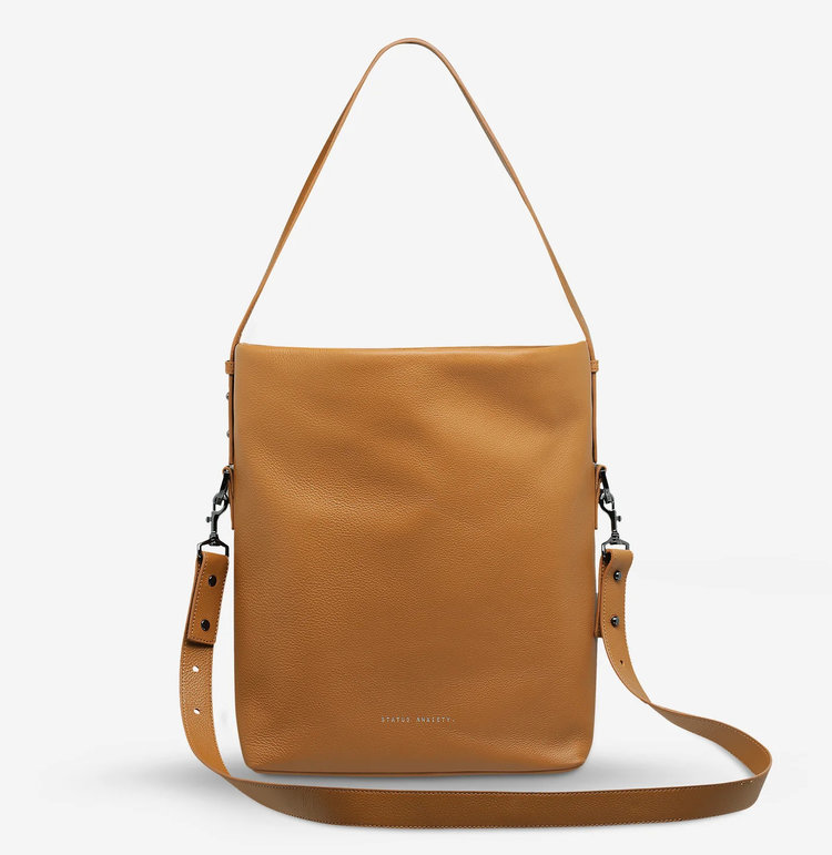 Status Anxiety Ready and Willing Handbag Tan
