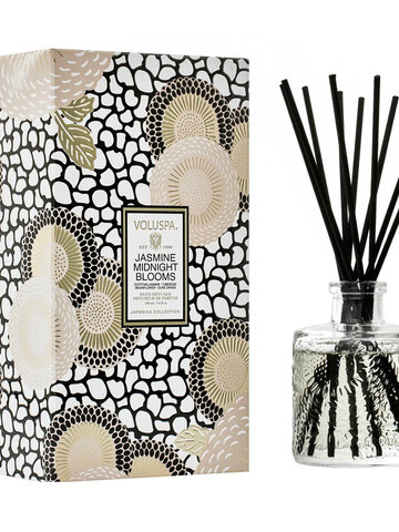 Voluspa Jasmine Midnight Blooms Reed Diffuser