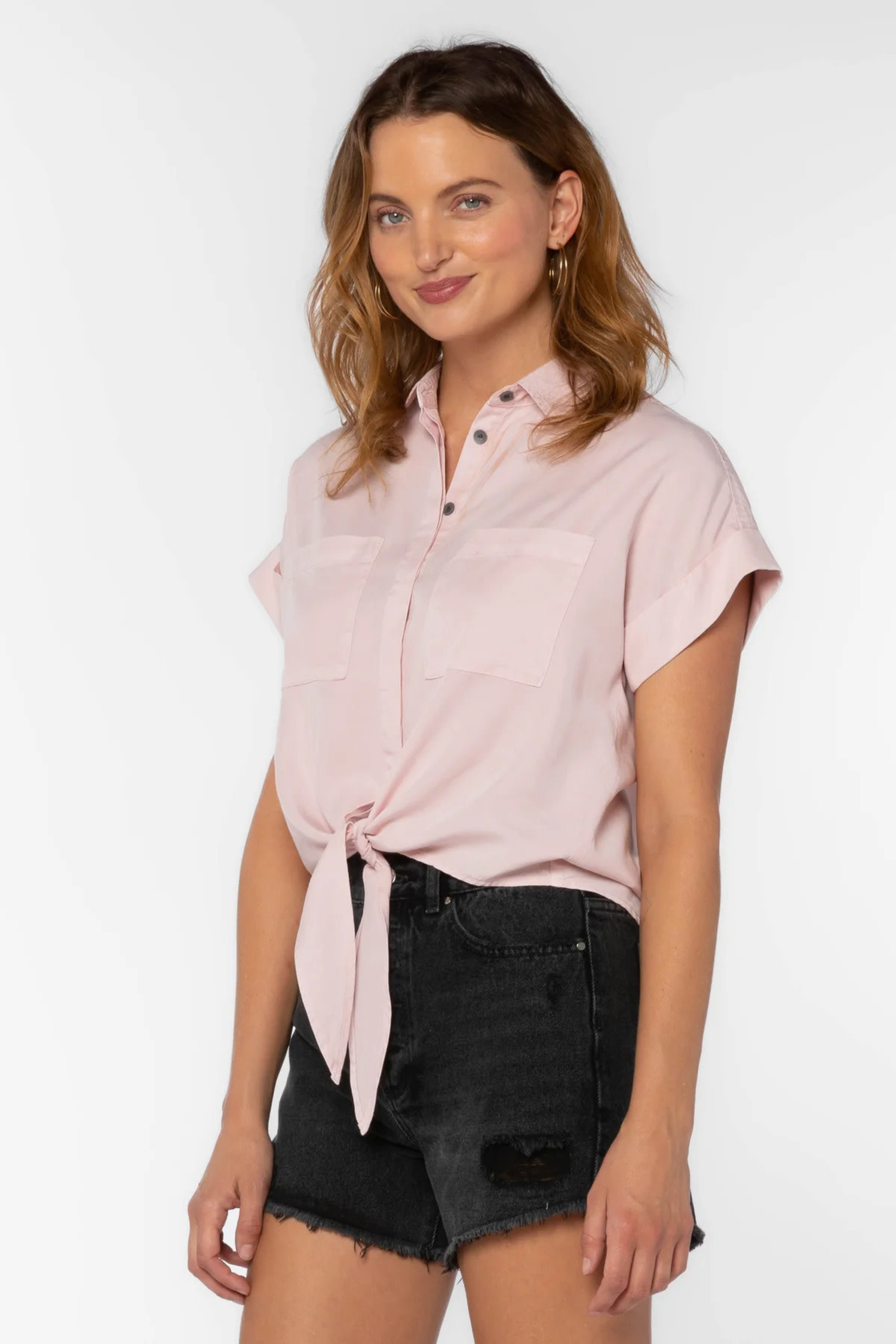 Velvet Heart Zuria Short Sleeve Top Pastel Pink