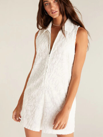 ZSupply Cabo Terry Romper White