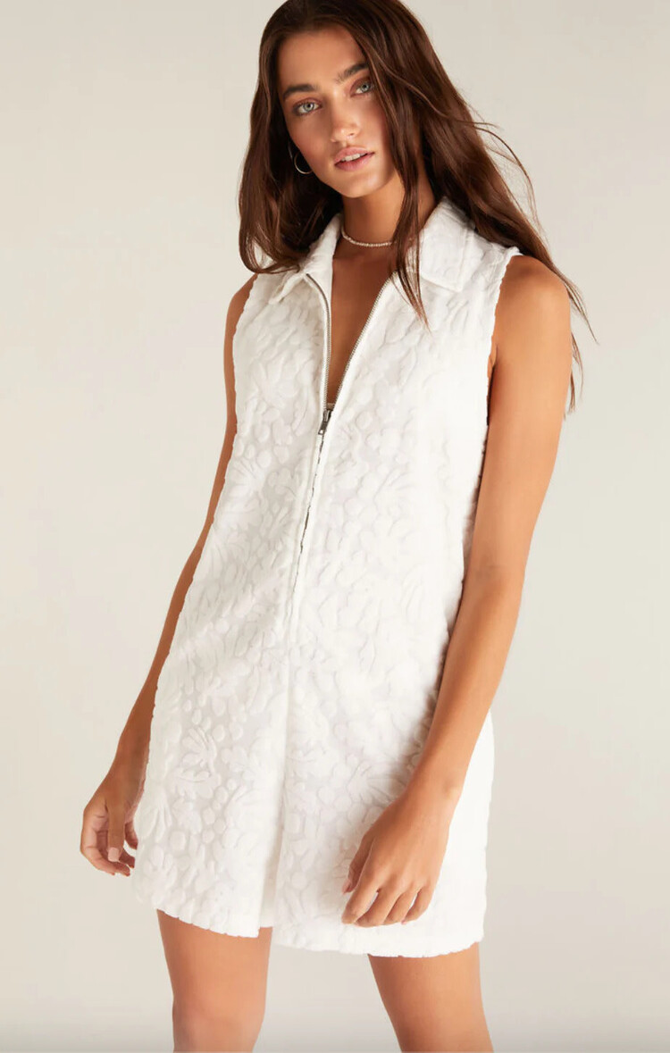 ZSupply Cabo Terry Romper White