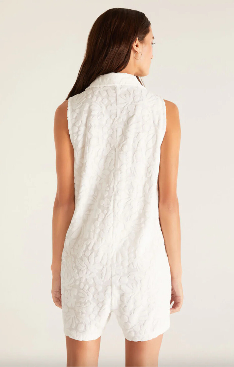 ZSupply Cabo Terry Romper White