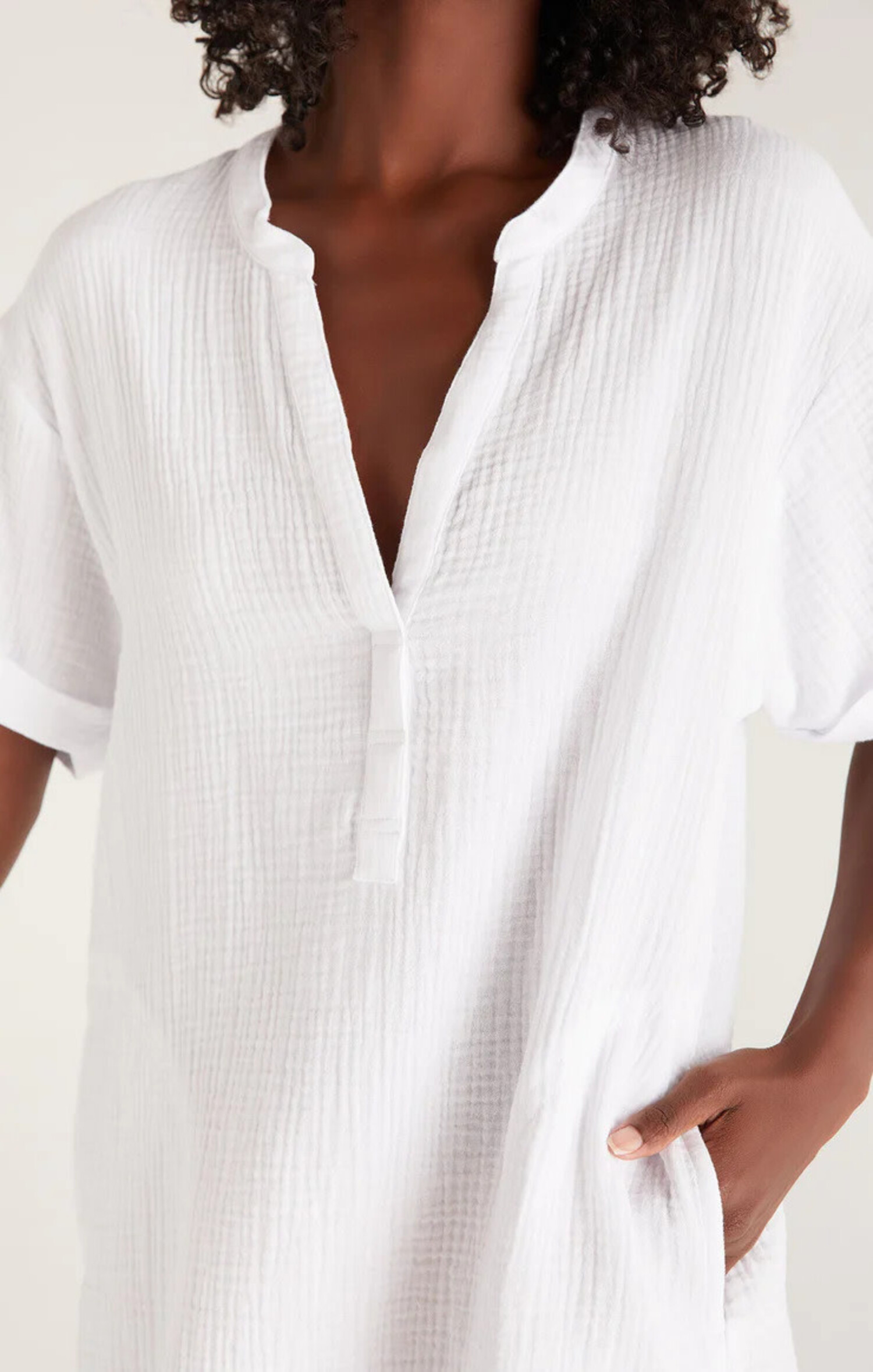 Talia Gauze Buttoned Down Top Talia Gauze Buttoned Down Top
