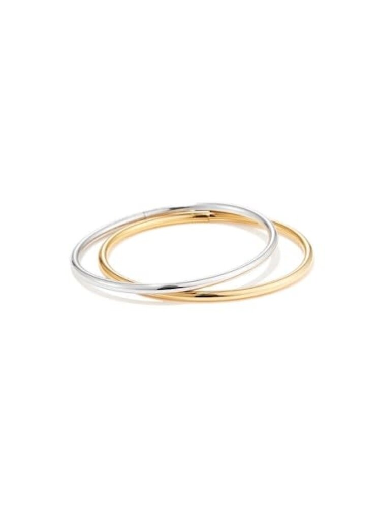 Jenny Bird Dane Bangle Set Two Tone Lg