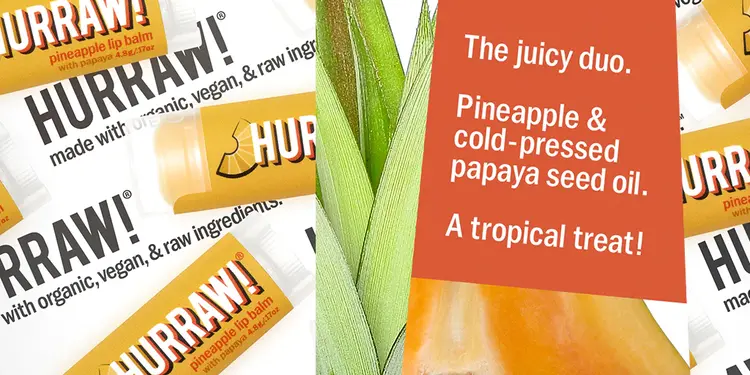 Hurraw Lip Balm Papaya Pineapple