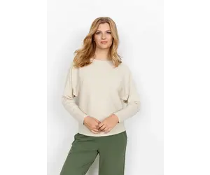 SOYACONCEPT Damen Pullover SC-Orlean - Cream Melange Mit 3/4 Ärmeln
