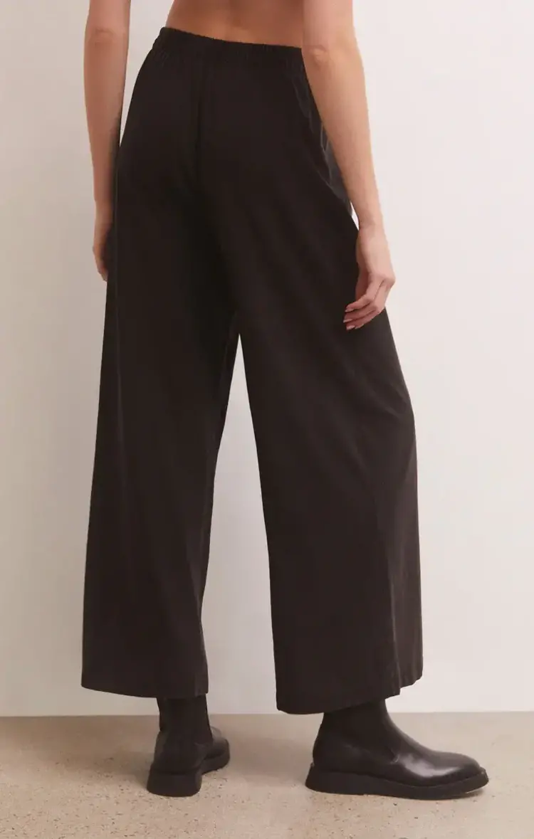 ZSupply Scout Cotton Jersey Flare Pant Black