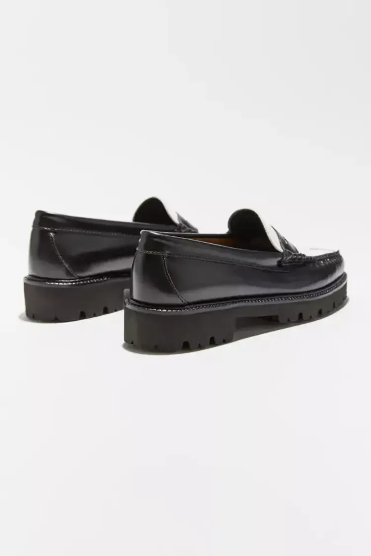 G.H. Bass Whitney Super Lug Loafer Black/White