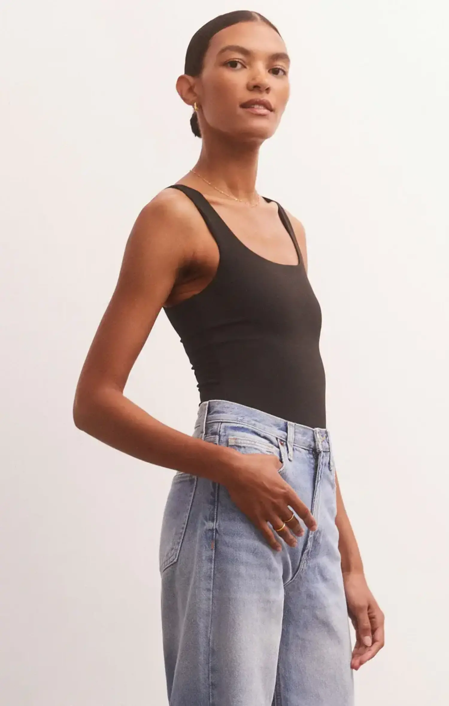ZSupply  Alana So Smooth Bodysuit Black - Tryst Boutique