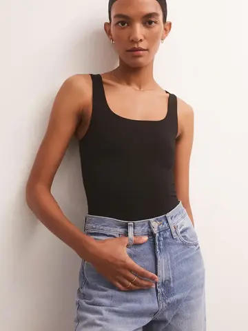 ZSupply Alana So Smooth Bodysuit Black