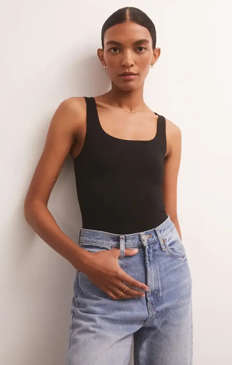 ZSupply Alana So Smooth Bodysuit Black
