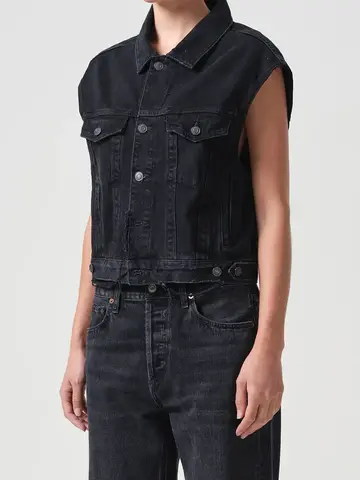 Agolde Charli Vest in Jagged