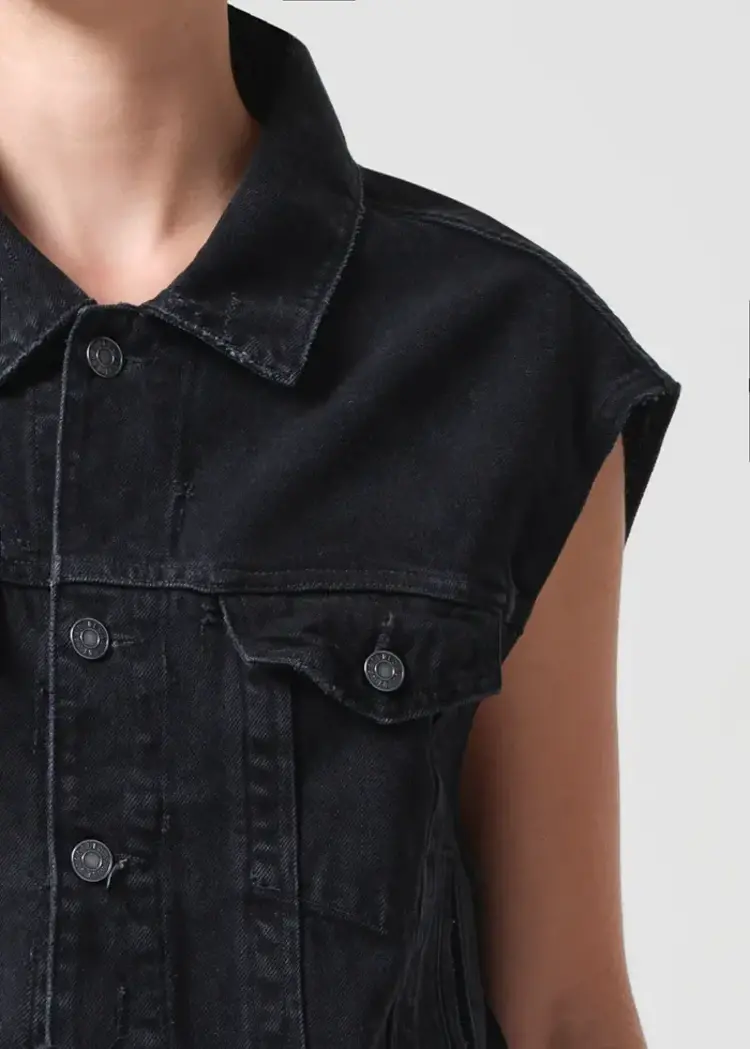 Agolde Charli Vest in Jagged