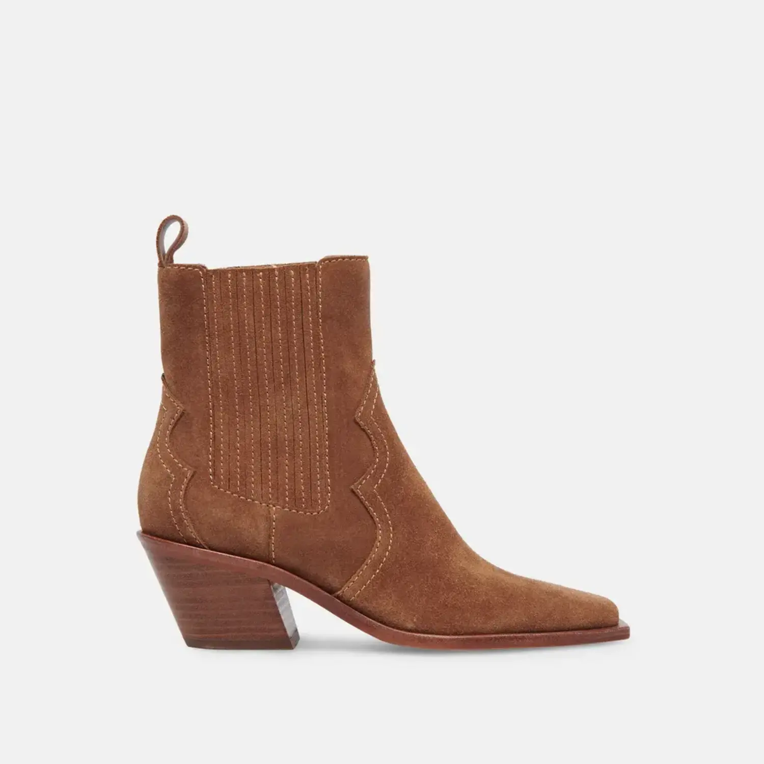 Dolce Vita Senna Bootie Chestnut Suede Tryst Boutique