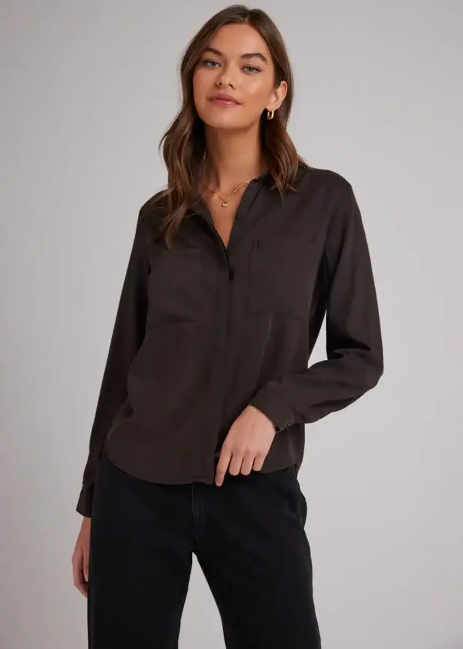 Bella Dahl Two Pocket Classic Buttondown Quartz Brown Tryst