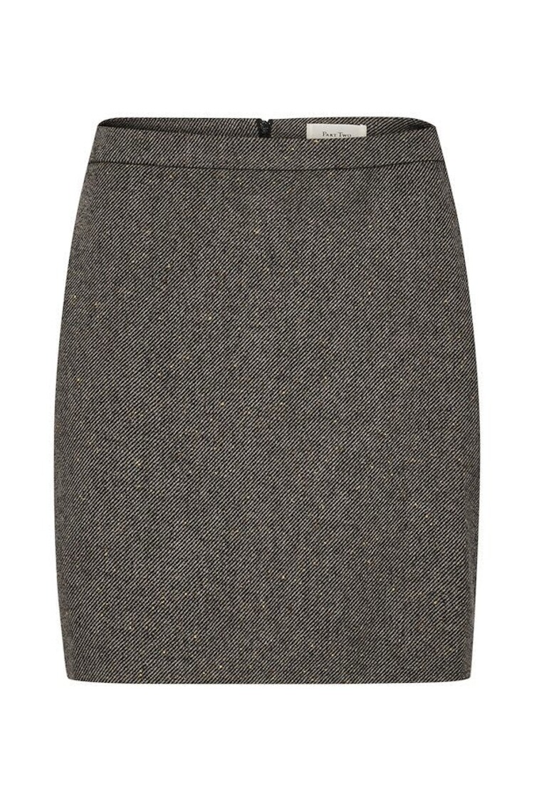 Part Two Concetta Skirt Black Tweed