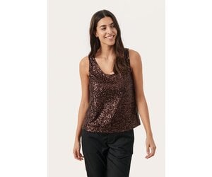 Part Two Tamana Sequin Tank Mole Metallic