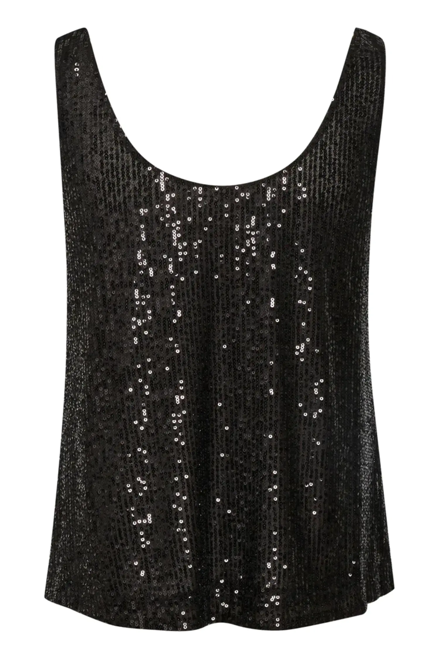 Part Two  Tamana Sequin Tank Black - Tryst Boutique