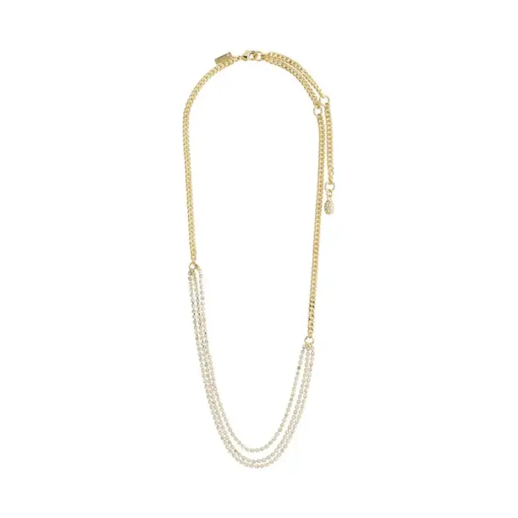 Pilgrim Jewellery Blink Crystal Necklace Gold