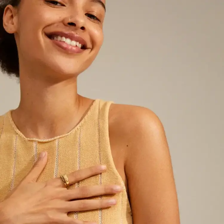 Pilgrim Jewellery Blink Recycled 2-in-1 Ring Set Gold