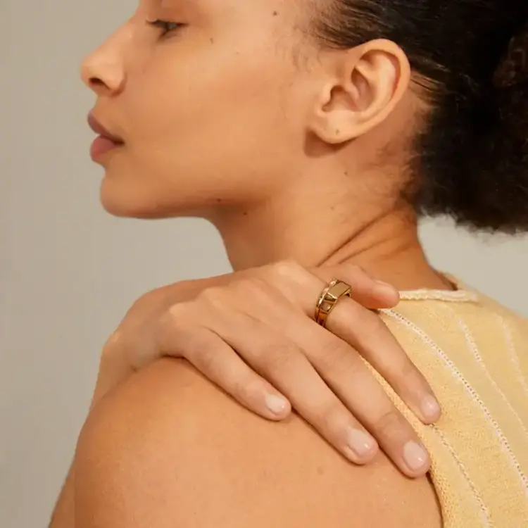 Pilgrim Jewellery Blink Recycled 2-in-1 Ring Set Gold