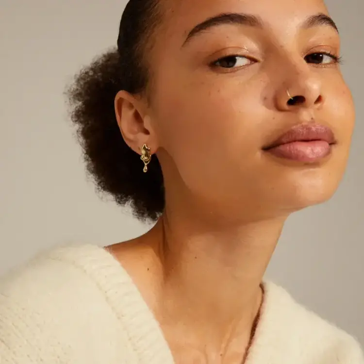 Pilgrim Jewellery Alyssa Recycled Earrings Gold