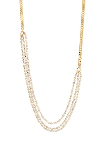 Pilgrim Jewellery Blink Crystal Necklace Gold