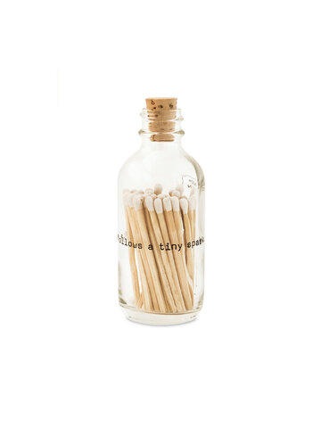 Mini Apothecary Match Bottle Poetry