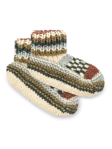 Lemon Collections Northern Isles Knit Bootie Medium Blue