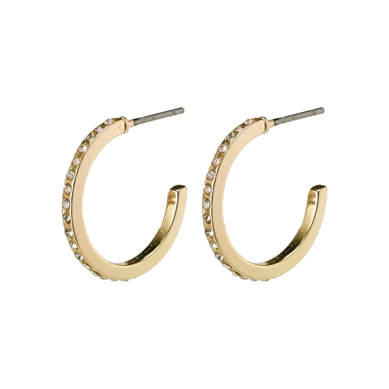 Pilgrim Jewellery | Roberta Crystal Hoop Earrings Gold - Tryst