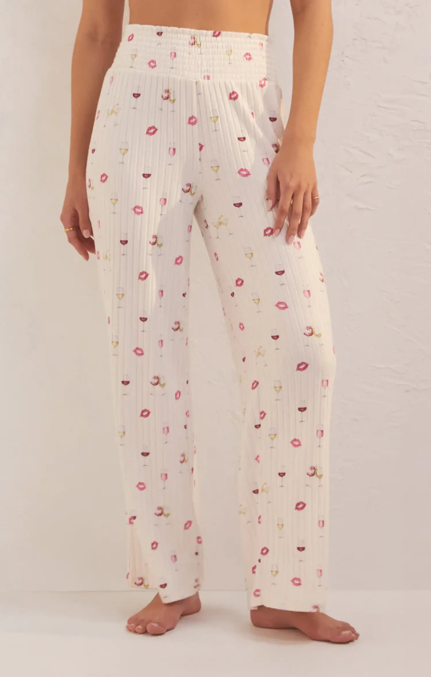 ZSupply Dawn Candy Heart Pant Whisper Pink