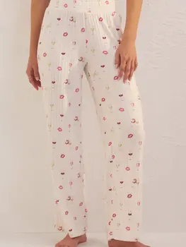 Wunderlove Nude Pink Striped Seersucker Shirt & Pyjamas Set – Cherrypick